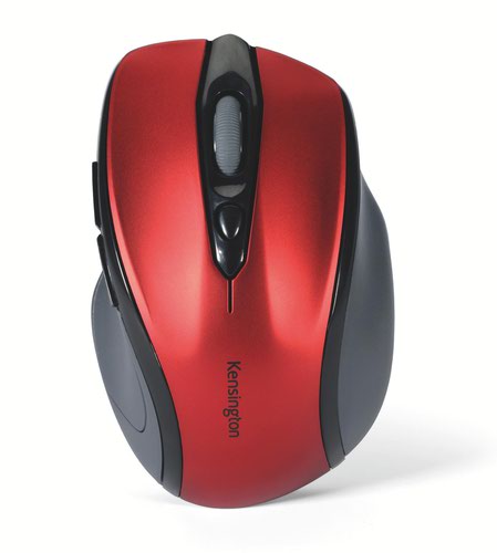 Kensington K72422WW Pro Fit Wireless Mid-Size Mouse Red | 31724J | ACCO Brands