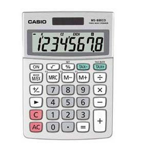 Casio MS-88ECO Mini Desk Calculator