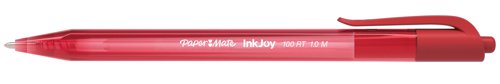 Paper Mate S0957050 Inkjoy Retractable Pens Red Ink - Pack of 20