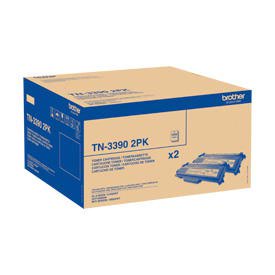 Brother TN3390 Super High Yield Toner 12K Twin Pack