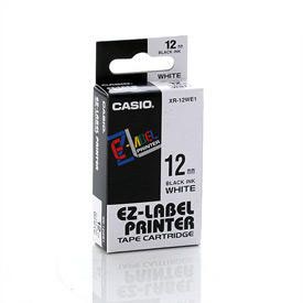 Casio XR-12WE Black on White 12mm Tape