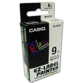 Casio XR-9WE Black on White 9mm Tape