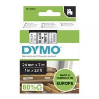 Dymo 53713 24mm x 7m Black on White Tape