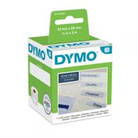 Dymo 99017 12mm x 50mm Suspension File Labels Black on White