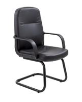 Canasta Leather-Look Visitor Chair