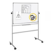 Bi-Office Mobile Lacquered Steel Revolving Board 1200 x 1200mm
