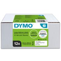 Dymo 99012 12 Rolls LW Large Address Labels 36 x 89mm