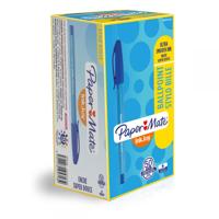Paper Mate S0957130 Inkjoy 100 Capped Medium Tip Blue Box of 50