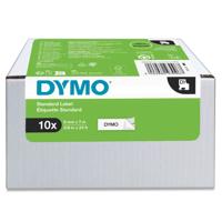 Dymo 40913 D1 9mm x 7m Black on White Tape 10 Pack