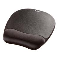 Fellowes 9176501 Memory Foam Wrist Rest and Mousepad Black