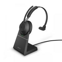 Jabra Evolve2 65 USB-A UC Mono Headset with Charging Stand