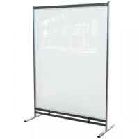 Nobo 1915553 Premium Plus Clear PVC Free Standing Protective Room Divider Screen 1480x2060mm
