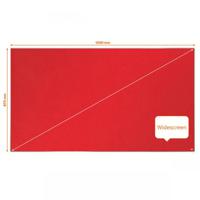 Nobo 1915422 Impression Pro 1550x870mm Widescreen Red Felt Notice Board