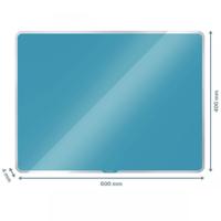 Leitz Cosy Magnetic Glass Whiteboard 60 x 40 cm Calm Blue