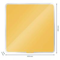 Leitz Cosy Magnetic Glass Whiteboard 45 x 45 cm Warm Yellow