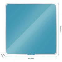 Leitz Cosy Magnetic Glass Whiteboard 45 x 45 cm Calm Blue