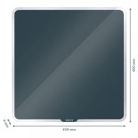 Leitz Cosy Magnetic Glass Whiteboard 45 x 45 cm Velvet Grey