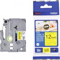 Brother TZE631S Black on Yellow 4M x 12mm Gloss Tape