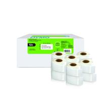 Dymo 11352 12 Rolls Returns Labels Tape Black On White 25mm x 54mm