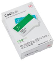GBC 3740301 65x95mm Gloss Card Pouch 125 Micron 100Pk