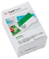 GBC 3740432 65x95mm Gloss Card Pouch 250 Micron 100Pk