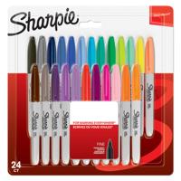 Sharpie 2065405 Permanent Assorted colour Markers Fine Point Pack of 24