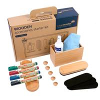 Legamaster WOODEN Whiteboard Accessory Set 17-piece