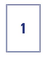 Avery LR7167-100 Recycled Parcel Labels 100 sheets - 1 Label per Sheet