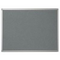 Bi-Office Maya Grey Felt Noticeboard Aluminium Frame 1200x1200