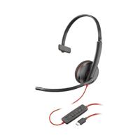 HP Poly Blackwire C3210 USB-A and USB-C Monaural Headset