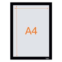 Nobo 1915697 Self-adhesive Magnetic Poster Frame A4 Black