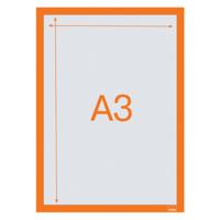 Nobo 1915698 Self-adhesive Magnetic Poster Frame A3 Orange