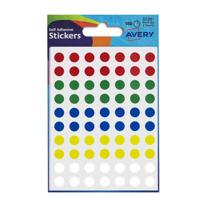 Avery 32-291 8 mm Round Assorted Colour Stickers