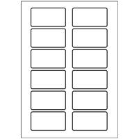 Avery L4782-20 75 x 40mm Self Adhesive Silk Name Badges 20 Sheets - 12 Labels per Sheet