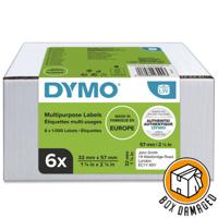 Dymo BOX DAMAGED - 11354 6 Rolls LW Multipurpose Address Labels