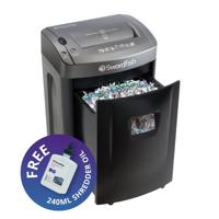 Swordfish 1500XCD Cross Cut Shredder with a Free 240ml Bottle of Oil
