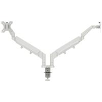 Leitz Ergo Space Saving Dual Monitor Arm Light Grey