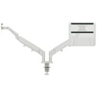Leitz Ergo Space-Saving Dual Monitor and Laptop Arm Light Grey