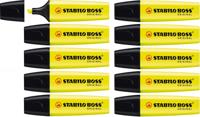 STABILO BOSS ORIGINAL Highlighter Box of 10 Yellow