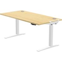 Fellowes Levado White Desk Base and Maple Worktop 1600mm
