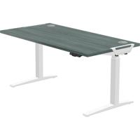 Fellowes Levado White Desk Base and Newport Oak Worktop 1600mm