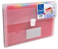Exacompta Crystal Expanding File 330x250mm 13 Part Clear