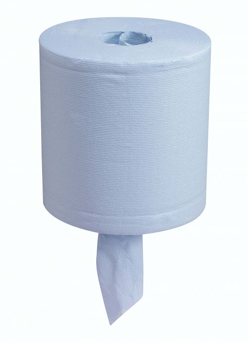 WypAll® L20 Extra Wiper Centrefeed 7302 - 6 rolls x 300 Blue 2 ply sheets