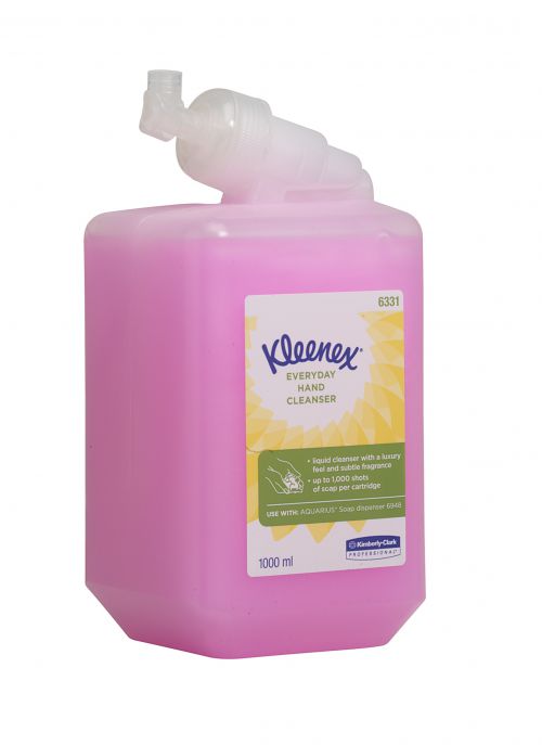 KC00416 Kleenex Everyday Use Hand Soap Refill 1 Litre (Pack of 6) 6331