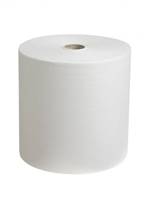 This ultra soft, 1-ply hand towel roll is manufactured from highly absorbent AIRFLEX fabric, ideal for use in customer, visitor and employee washrooms. Supplied in packs of 6, these 304 metre hand towel rolls last longer, meaning refilling takes place less often, increasing the productivity of your facilities. These hand towel rolls have been designed and manufactured for use with the Scott Hand Towel Wall Mounted Dispenser 6963, for a smooth and hygienic operation and a reduction in waste.