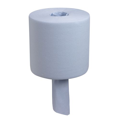 WypAll® L10 Extra+ Wiper Centrefeed 7267 - 6 rolls x 400 Blue 1 ply sheets