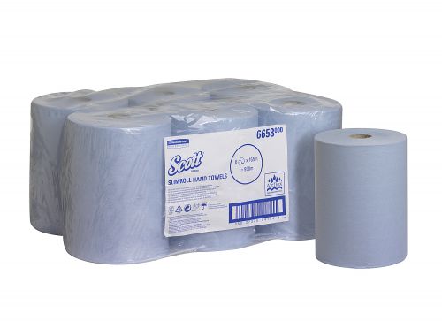 Scott Slimroll Hand Towel Roll Blue 165m (Pack of 6) 6658 KC41549