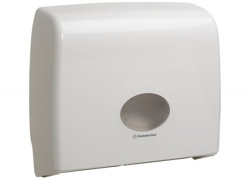 Kimberly-Clark AQUARIUS* Jumbo Non-Stop Toilet Tissue Dispenser W445xD129xH380mm White Ref 6991 4045778 Buy online at Office 5Star or contact us Tel 01594 810081 for assistance