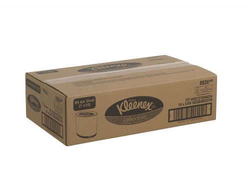 Kleenex Facial Tissues Oval Box 64 Sheets (Pack of 10) 8826