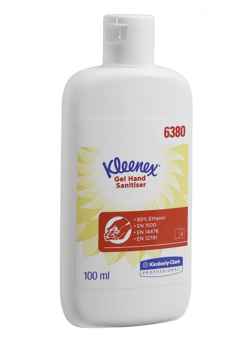 Kleenex® Moisturising Alcohol Instant Hand Sanitiser 6380 Clear 24x100ml (2400ml total)